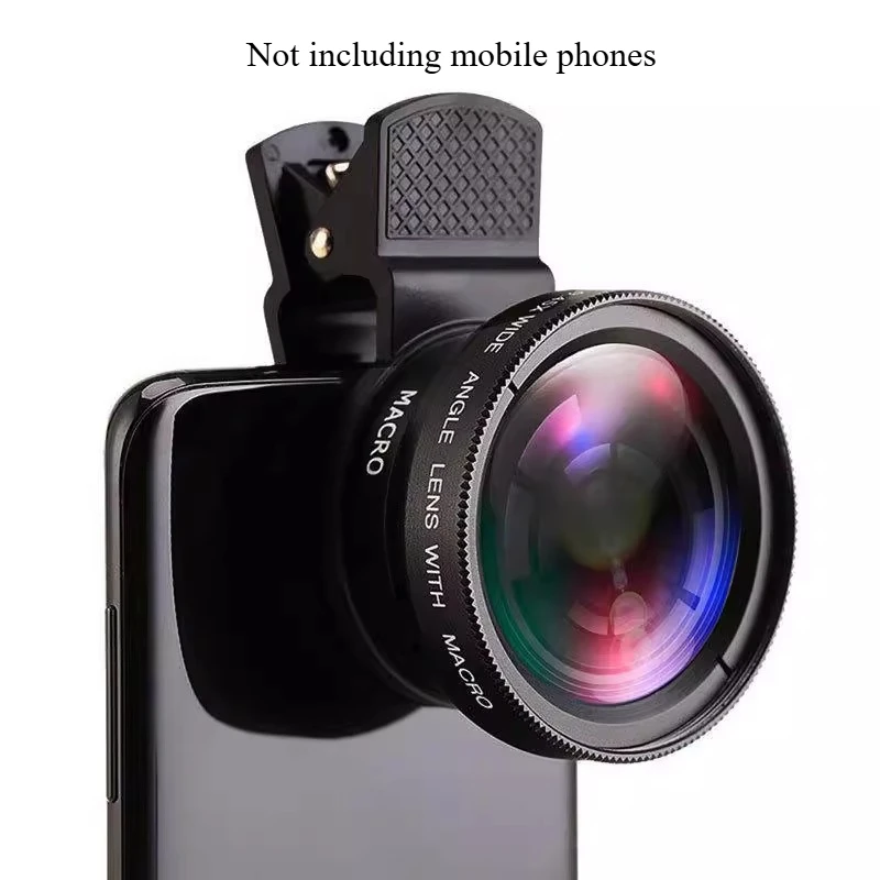 

Mobile Phone Lens 0.45X Wide-angle Macro 2-in-1 Mobile Phone Lens High Definition Camera External General Mobile Phone Lens