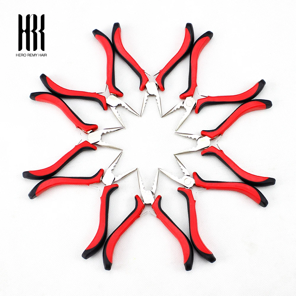 Alicate de extensão de cabelo, ferramentas de 3 furos, alicate para micro anéis/links, extensões de cabelo de penas, cápsula, remoção de pinças