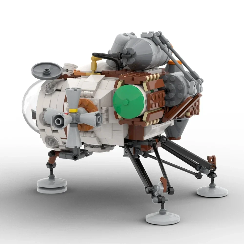 Bausteinmodell DIY Kinder-Lernspielzeug Geburtstagsgeschenk Ornament MOC Kreatives Weltraumforschungs-Raumschiff-Bauset – Detail 3