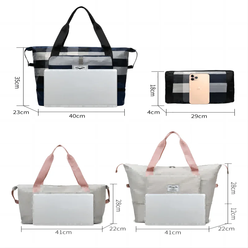 Große Kapazität Reise Handtasche Folding Reisetaschen Wasserdichte Tote Reise Gepäck Taschen Multifunktionale Reise Seesack Handtasche