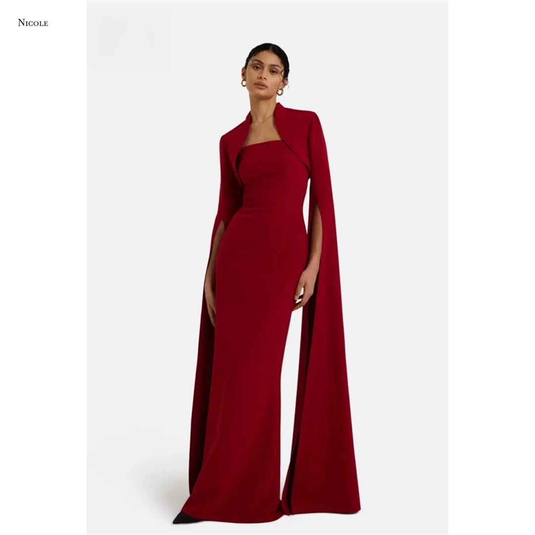 

Nicole Fish Tail Luxurious Party Dresses for Special Occasions Custom Made Shawl Robes De Cocktail Evening Dress Prom Gown 2025