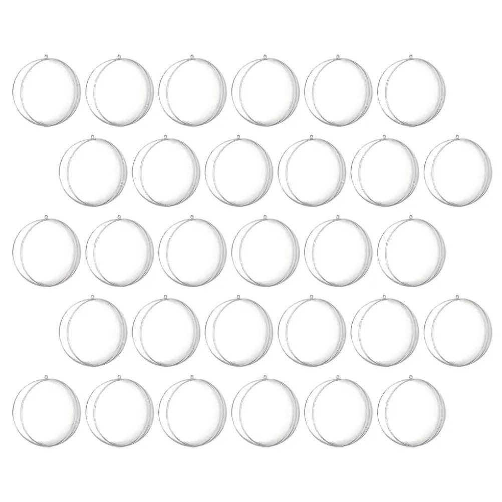 30 pçs claro fillable ornamento bolas premium ps aquário float bola para diy festa decoração árvore de natal pingente artesanato decoração