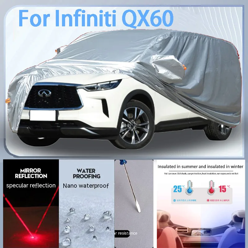 

For Lnfiniti QX60 Full Car cover with UV protection and Winter Insulation roles,Rainproof,Snowproof Ati-frost properties.