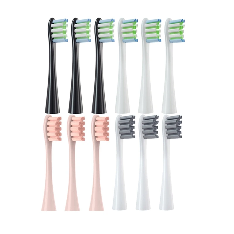 12PCS Replacement Parts Brush Heads For Oclean X/ X PRO/ Z1/ F1/ One/ Air 2 /SE Sonic Electric Toothbrush Soft Bristle Nozzles