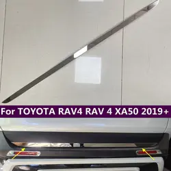 Rear Trunk Lid Cover Tailgate Trim Door Handle Molding Boot Garnish Bezel Fit For TOYOTA RAV4 RAV 4 XA50 2019 - 2023 Accessories