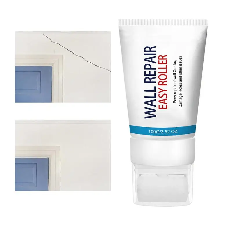 Small Rolling Wall Repair Brush 100g Wall Mending Agent Wall Repair Cream With Brush Mouldproof Quick-Drying Wall Repair Roller