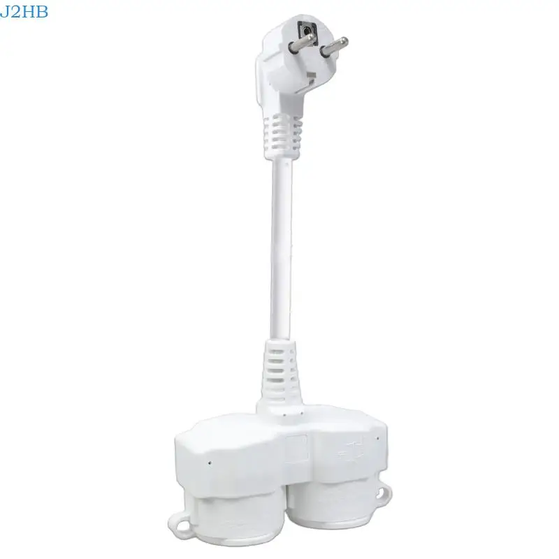 J2HB High Capacity 250V Splitters Plugs 23cm Flexible Cord for Garden Equipment Tool