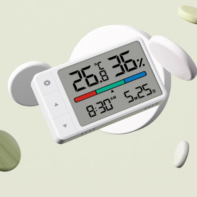 

Интеллектуальный термометр-гигрометр, многофункциональные часы с датой, HD ЖК-цифровой дисплей, внутренняя метеостанция для жизни ребенка 2025