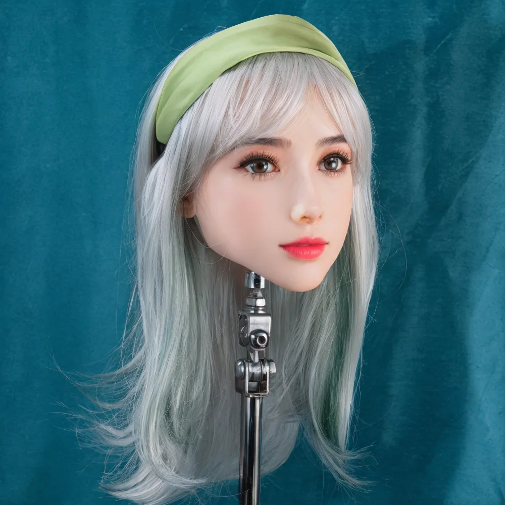 رأس نموذج أصلع احترافي بلون البشرة، رأس عرض تجميل محمول لتصفيف الشعر المستعار، عرض القبعة ودعائم تصفيف الشعر المستعار التنكرية،