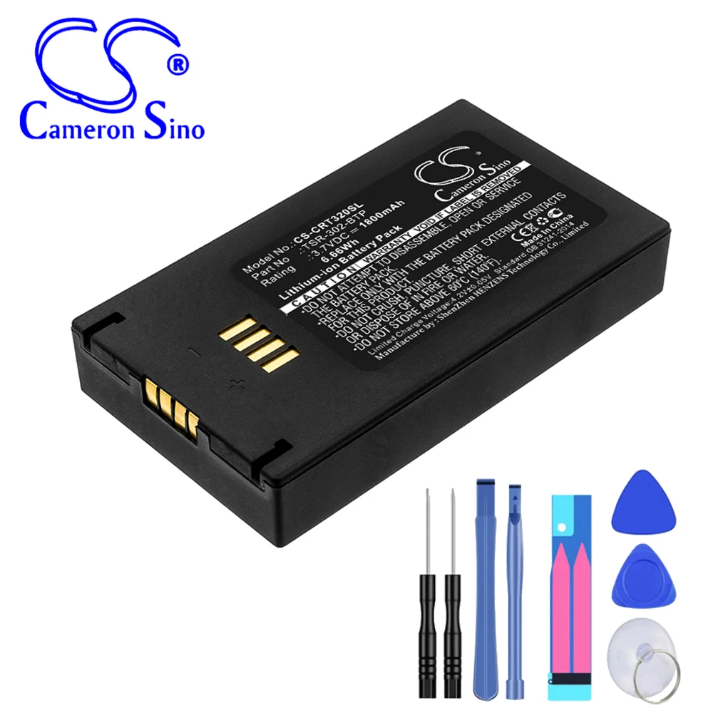 Remote Control 1800mAh Battery For Crestron TSR-302-BTP TSR-302  TSR-302 Handheld Touch Screen Remote