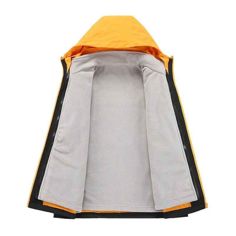 

New 2025 Autumn Winter Men's Windproof Waterproof Outdoor Windbreaker, Three - Layered Jacket