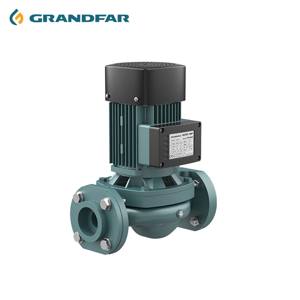 

Grandfar 550W 14m3/H 220V High Pressure Vertical Water Pump Small Shielded Electric Circulation OEM Customizable