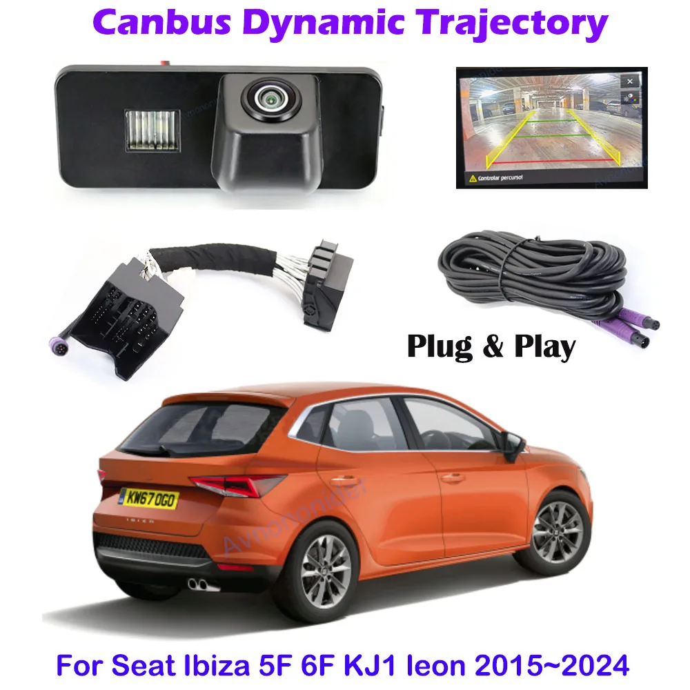 for-seat-ibiza-6f-kj1-5f-leon-2015~2024-mqb-mib2-unit-oem-original-screen-canbus-backup-trajectory-parking-camera-hd-plug-play