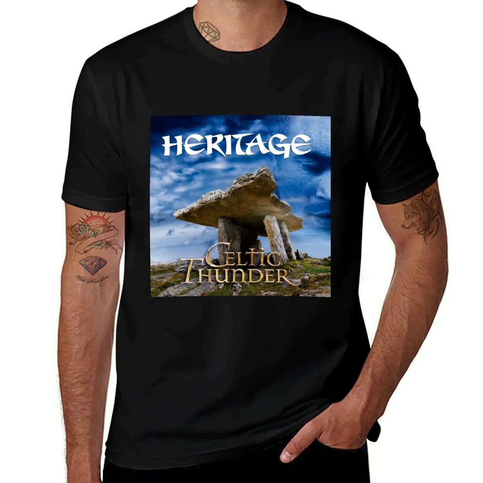 Celtic Thunder heritage T-Shirt Basic All Season Solid T-Shirt