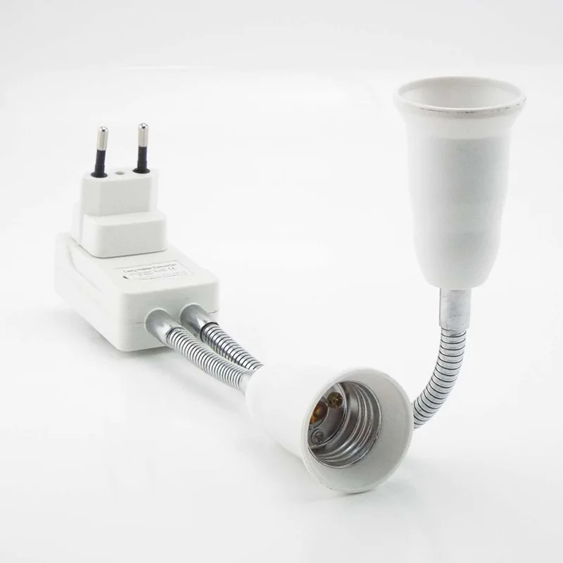 

Dual E27 Lamp Bulb Bases Holder Adapter On/Off Switch Adapter led light Socket AC 110-220V Flexible Light Flexible Converter