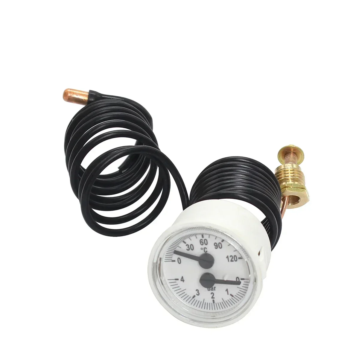 Wall Mounted Boiler Water Tank Thermometer Pressure Gauge Temperature and Pressure Integrated Meter