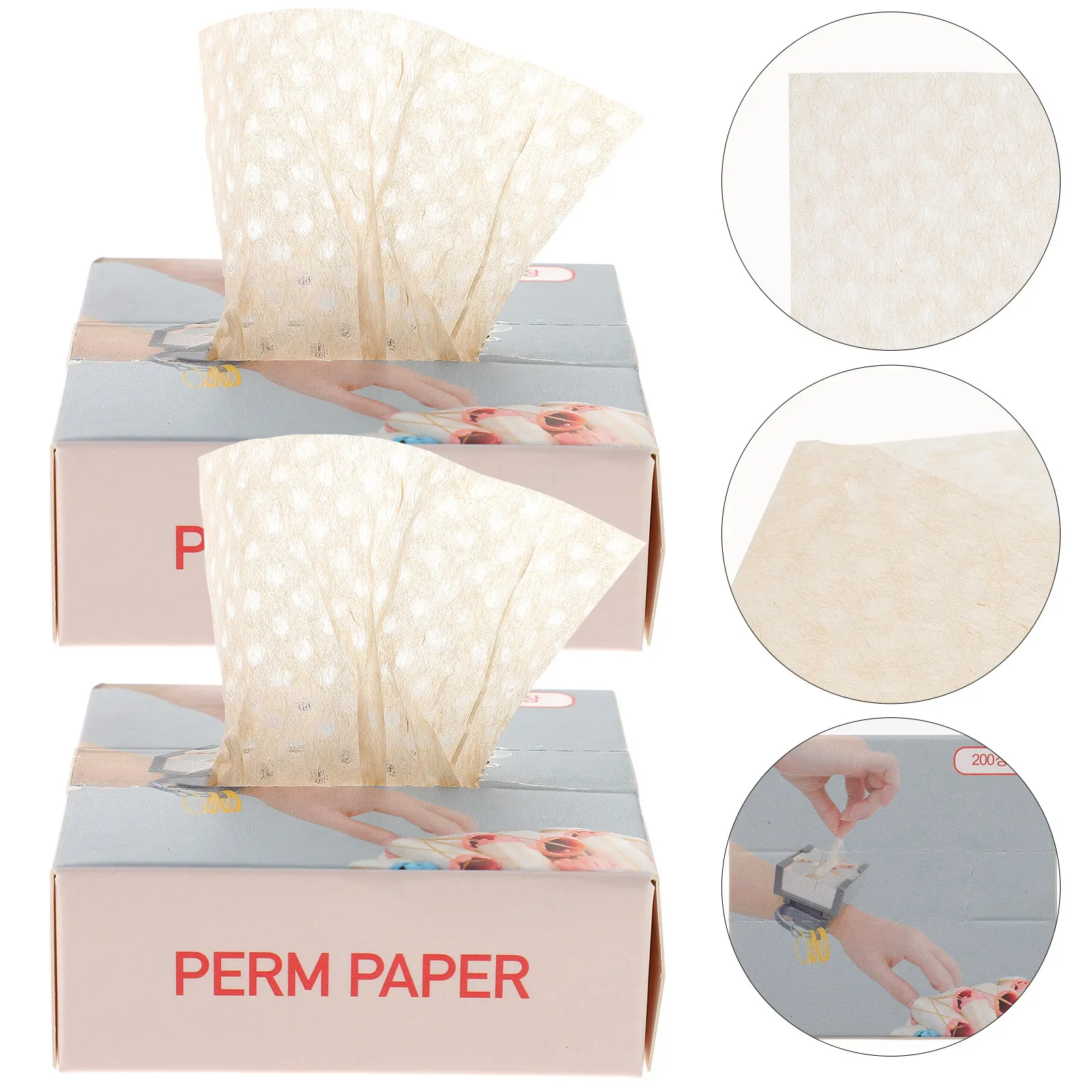 

400 шт. бумажных концевых оберток для химической завивки волос, набор из 2 коробок (200 листов в каждой), для равномерного распределения раствора, для домашнего использования и салонов красоты