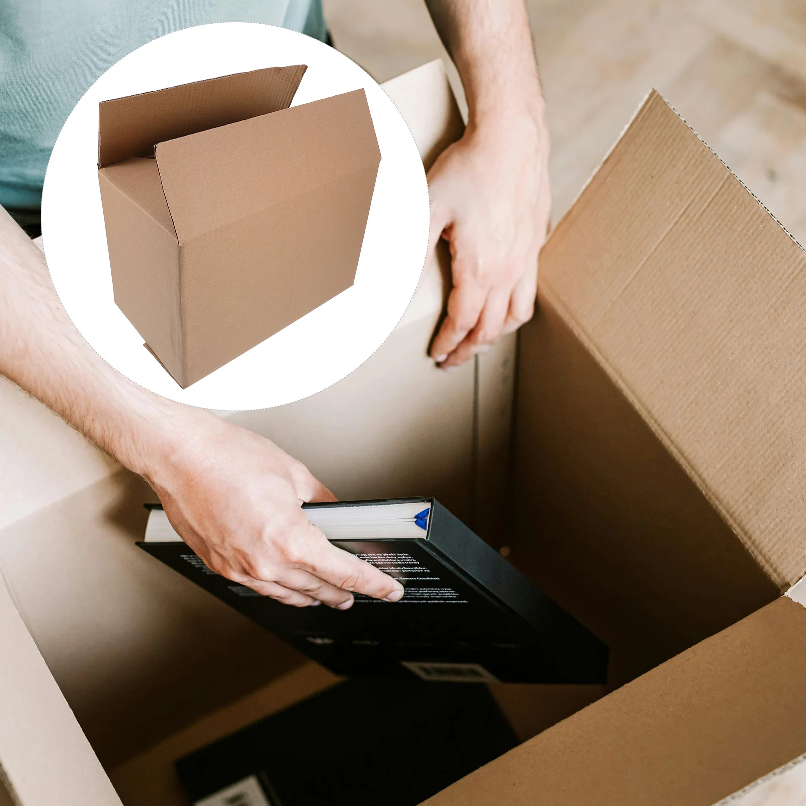 Cajas exprés de papel corrugado de alta resistencia, cajas de envío para embalaje de artículos grandes, taburetes de ropa, almacenamiento, embalaje móvil, 5 uds.