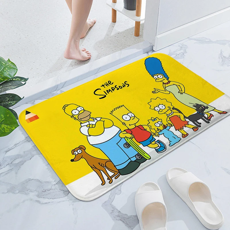 

Washable Non-slip Kitchen Rug A-Simpsons Aesthetic Funny Doormat Entrance Door Mat Hallway Carpet Living Room Carpets Bathmat