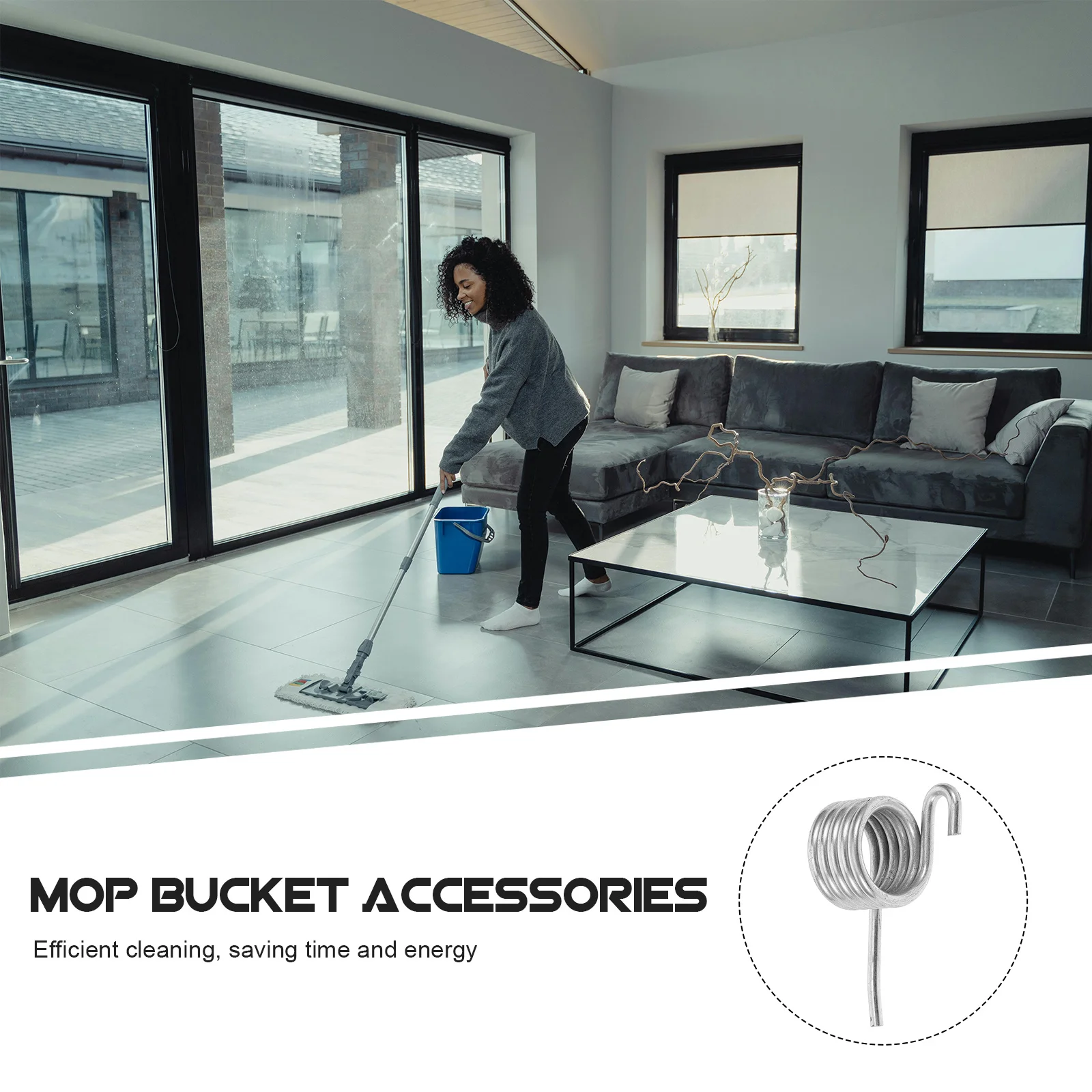 

4 шт. ведро для швабры, сверхмощное коммерческое прямоугольное ведро для чистки на колесиках для офиса, дома, общественных места