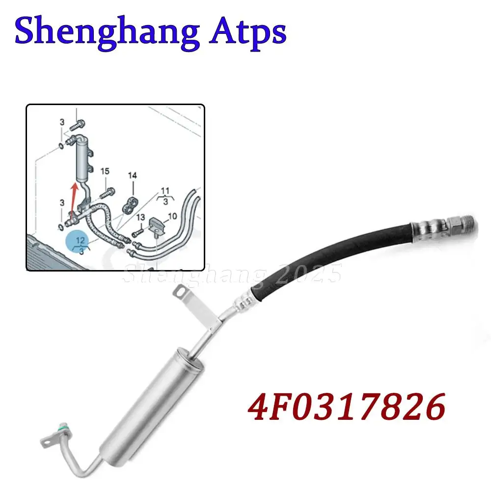 4F0317825 4F0317826 2.0 Petrol Automatic Gearbox Oil Pressure Line Hose 4F0 317 825 4F0 317 826 For Audi A6 C6 2.0 2005-2011