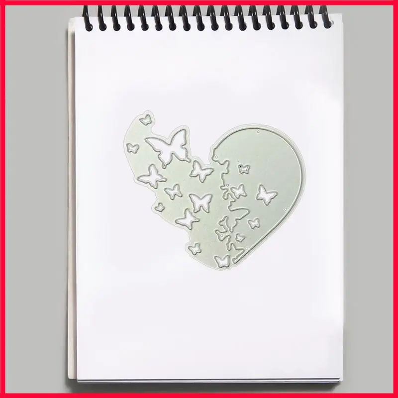 XX9B Lovely Heart Embossing Stencil for Butterfly Die Cuts for Festival Card Photo