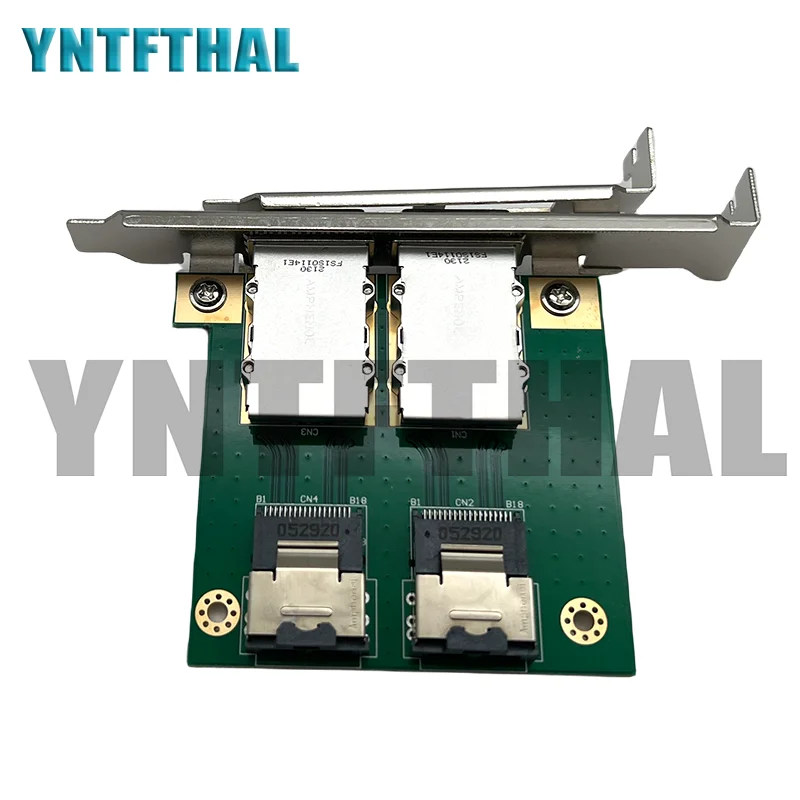 SAS Cable Adaptador de cartão interno PCI Server, 2 portas, HD externo, 26P, SFF-8087, 36P, SFF-8088, painel frontal