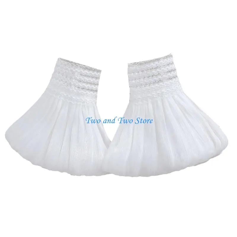 

HX6F Elegant Flared Faux Sleeves Decorative Wrist Cuffs Arm Sleeves For Women Girl Daily Wear And Special Occasion Outfit