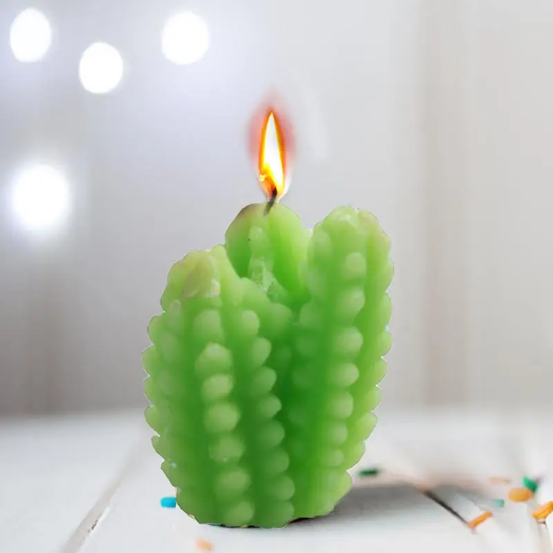 Creative Cactus Mold Meaty Plant Cactus Shaped Silicone Mould Candle Gypsum Silicone Mold