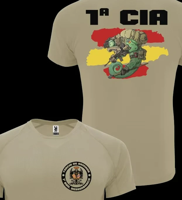

Camiseta 1ª Compañía Infanteria De Marina Men T-Shirt Short Sleeve Casual Cotton O-Neck T Shirts