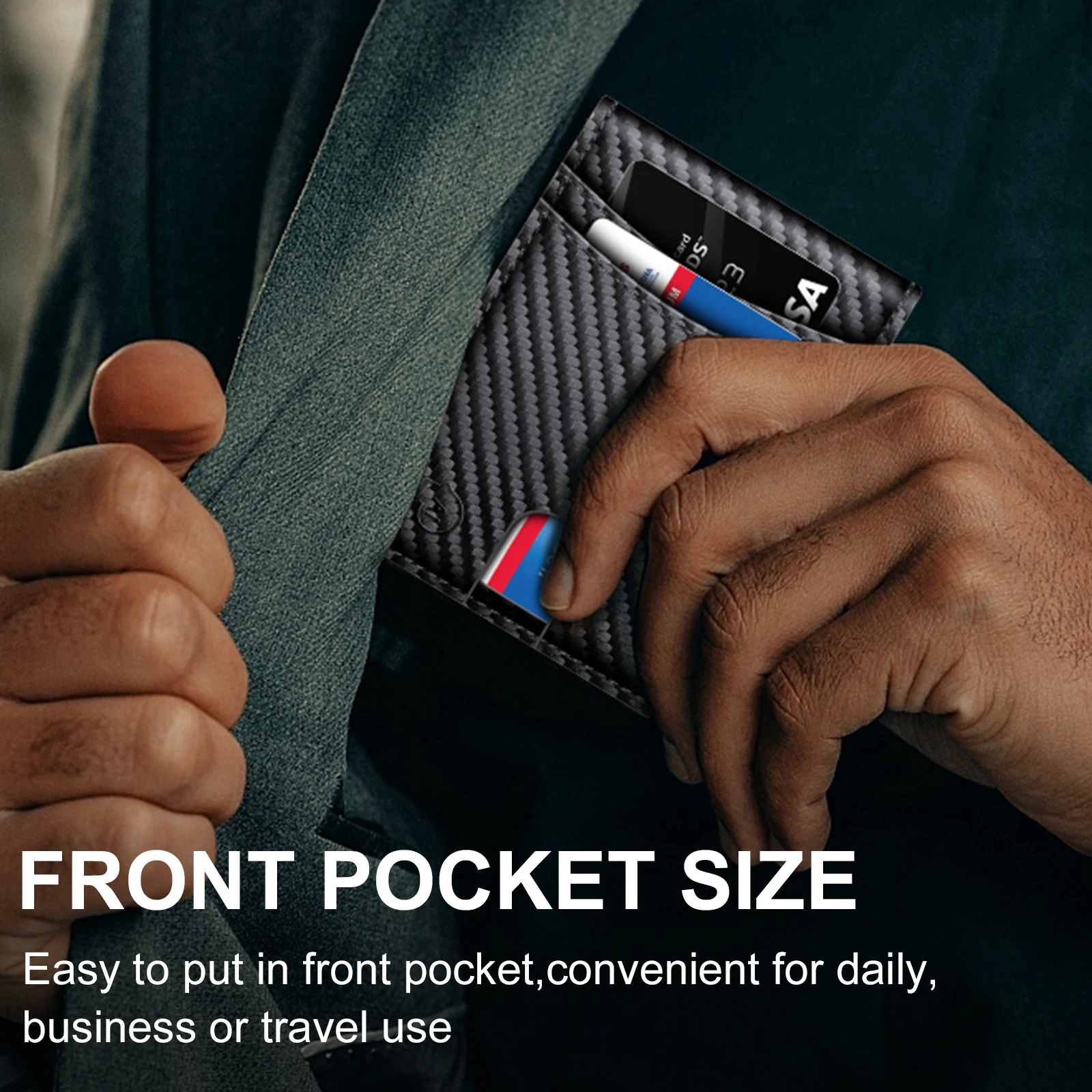 Men Wallet  Slim Card Wallet Man Wallet  Business Wallet Money Clip Wallet Lots of Cards For Christmas Men Gift Birthday Gift