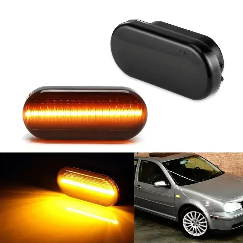

1 светодиодный динамический боковой указатель поворота для VW Bora Golf 3 4 MK4 Jette Lupo Passat Z2 3BG Polo SB6 SEAT Ibiza T5