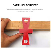 2 Pcs Dovetail Scriber Precision Marking Gauge Parallel Carpentry Scribers ABS Woodworking Tool Lightweight Cutting Guide