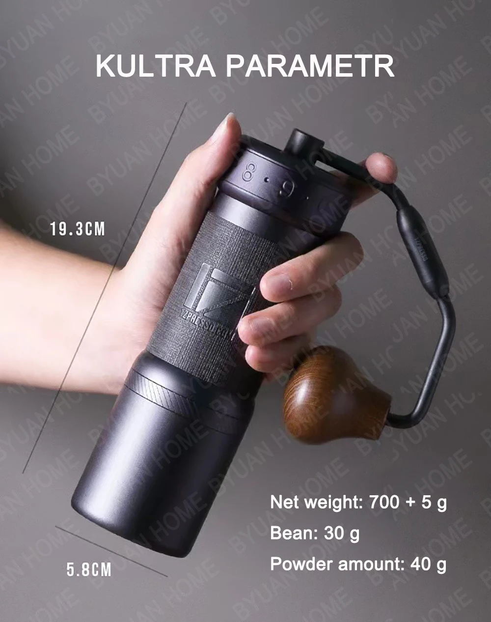 1zpresso new KULTRA Super new foldable handle portable coffee grinder coffee mill grinding manual coffee