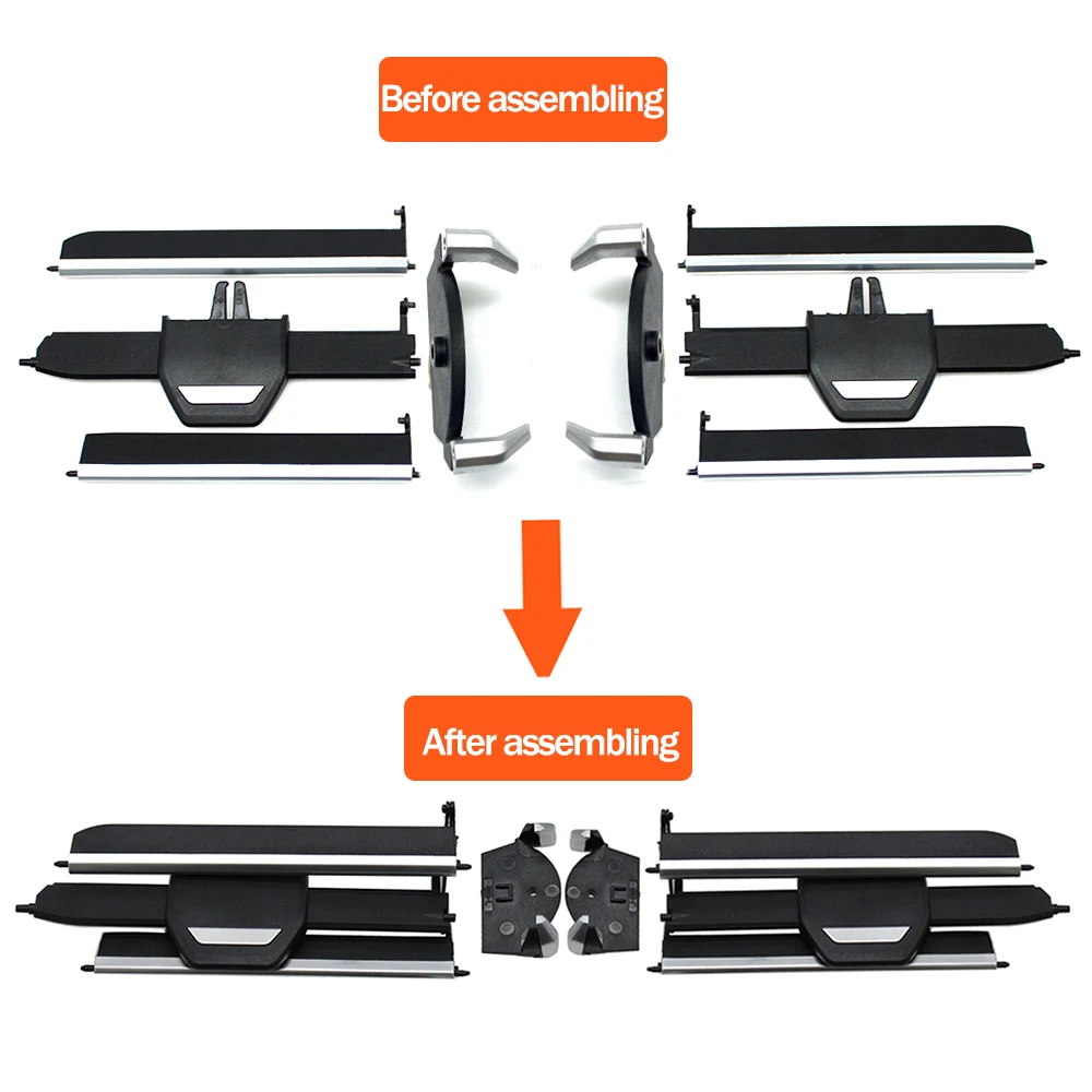 Car Dashboard Middle Air Conditioner AC Vent Outlet Grill Repair Kit For BMW 1 2 3 4 Z4 X3 X4 Series F40 F44 G20 G26 G29 G01 G02