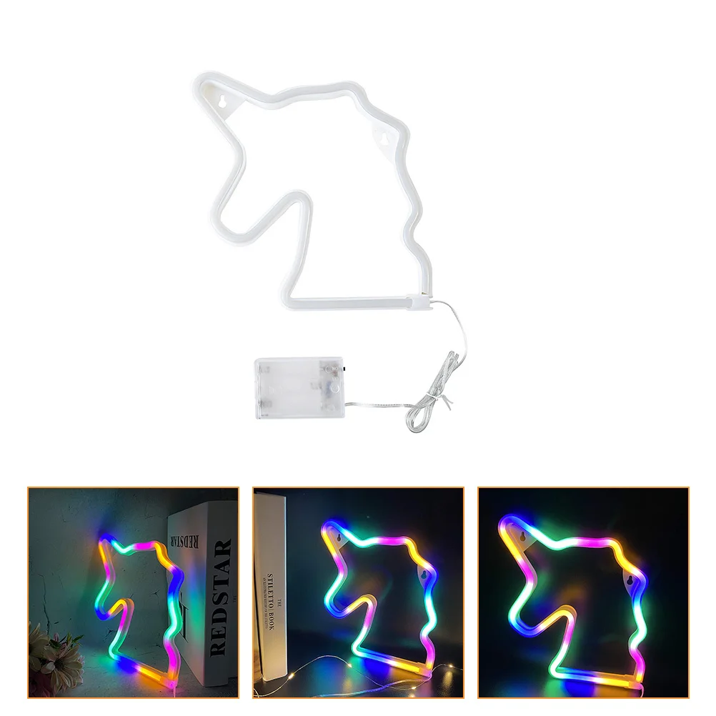قوس قزح النيون ضوء Led قطاع مصباح لغرفة النوم غرفة المعيشة ديكور ضوء الليل، مصباح جو النيون، داخلي الإبداعية