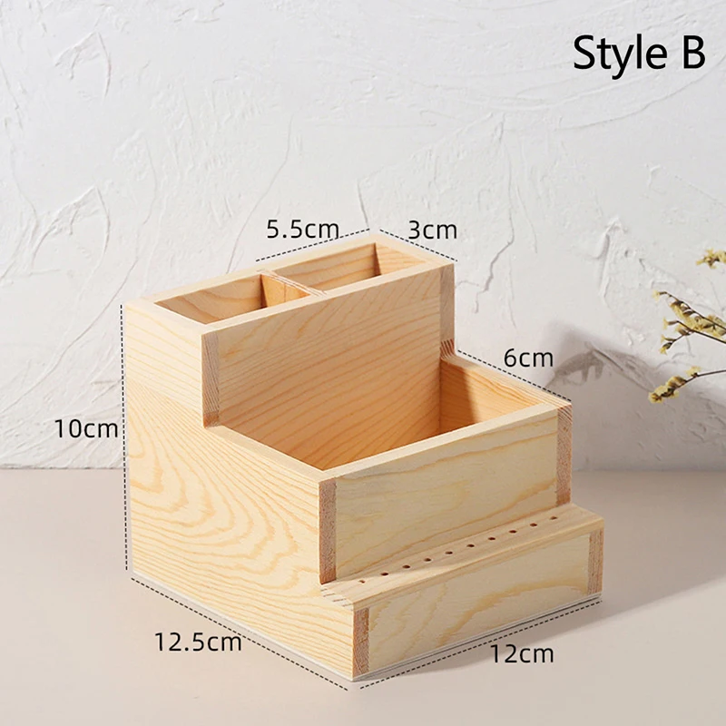 【WHB】 Nagelboormachine Bits Houten Houder, Duurzaam voor Nageltraining Nail Art Accessoires DIY Manicure Gereedschap Box Display Box