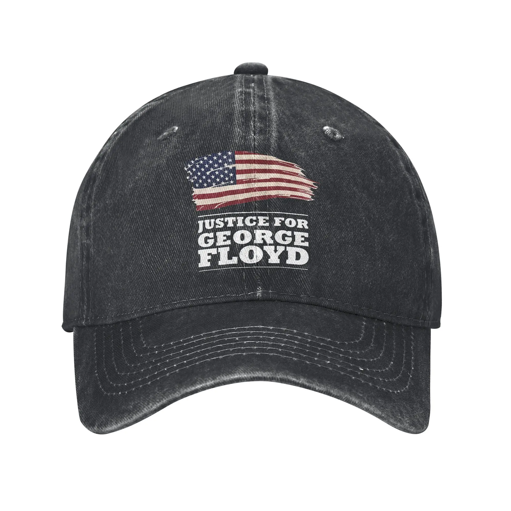 George Floyd I Can't Breathe Printed Cap For Unisex Cotton  Trucker Hat Causal Wear Baseball Cap Adjustable MZ016