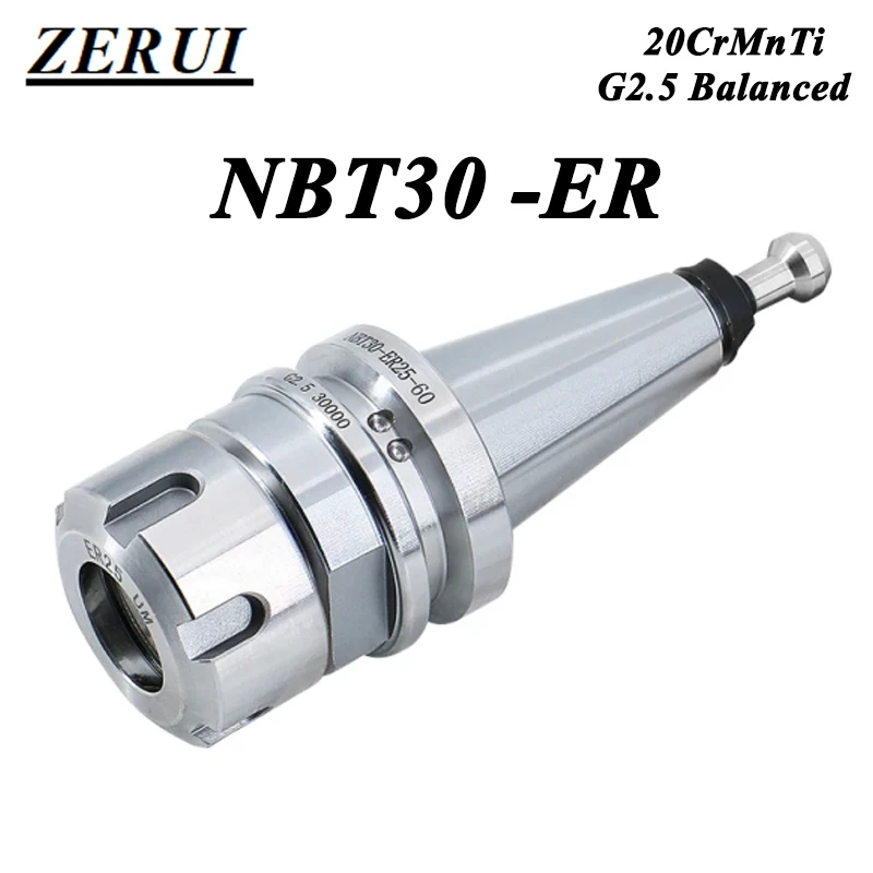 BT30 Knife Shank Precision 0.002mm  ER11 ER16 ER20 ER25 ER32 45 60 70 100 L Tool Holder For CNC Machine Center ATC Spindle