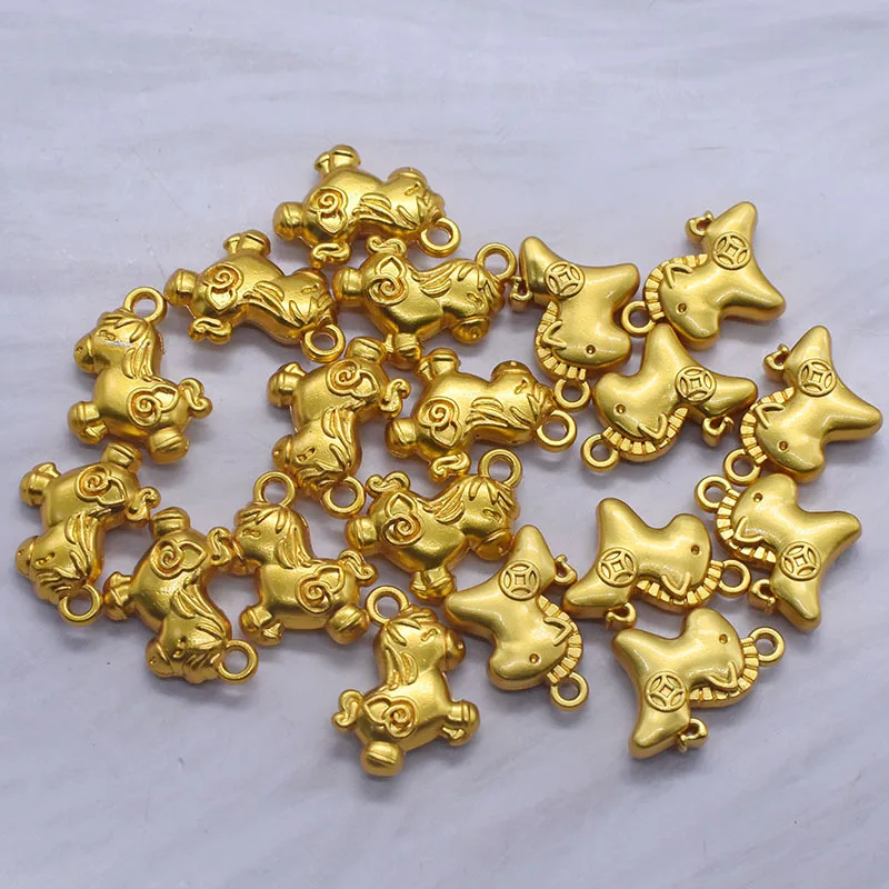 10pcs Charms Alloy Metal Horse Pendant for DIY Bracelet Necklace Earrings Jewelry Making Material Wholesale