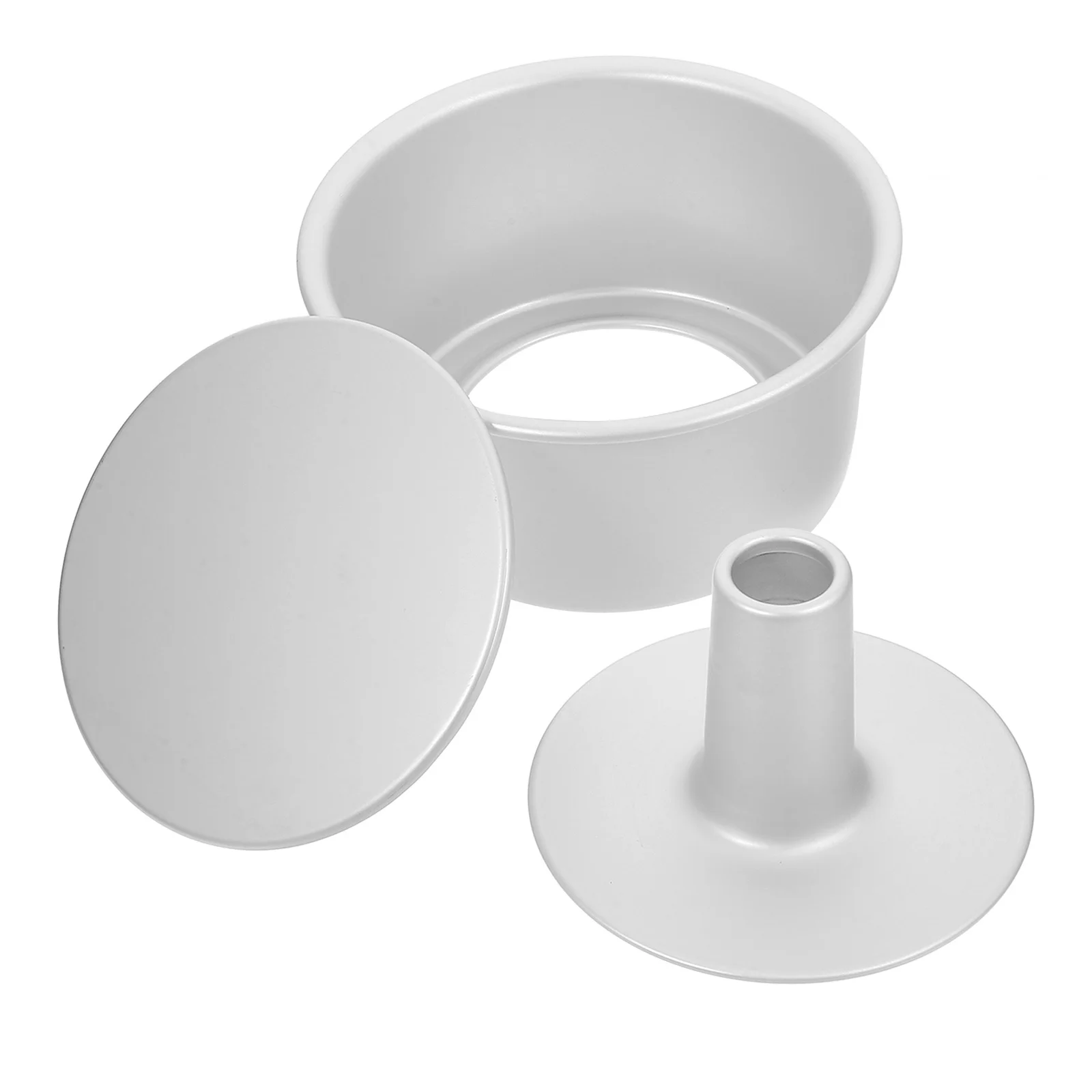 

1Set Round Cake Mold Aluminium Alloy Removable Bottom Cake Pan for Baking Cheesecake Pudding Pudding Mold