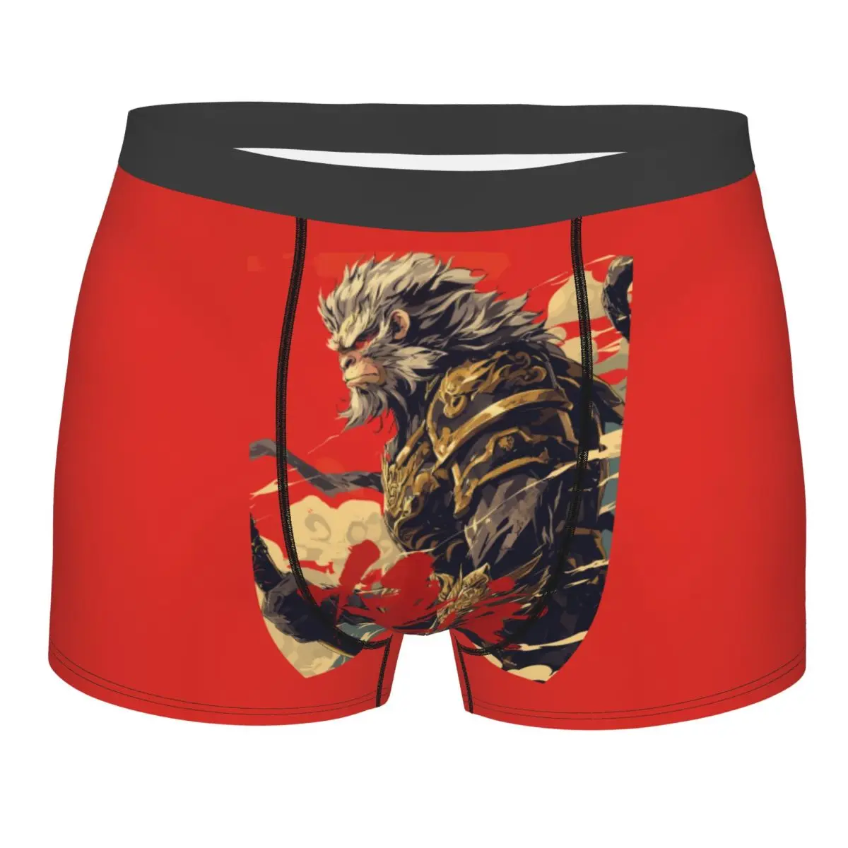 Custom Cool Monkey King Wukong Myth And Folklore Boxers Shorts Panties Underpants Comfortable Video Game Lover Gaming Briefs