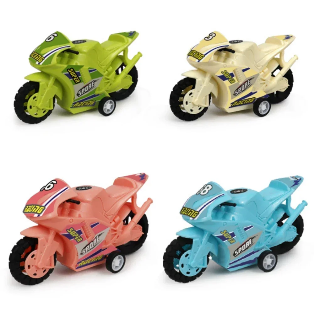 Voiture jouet pour enfants, couleur unie, moto pour garçon, modèle de moto, ornements, jouets de maternelle