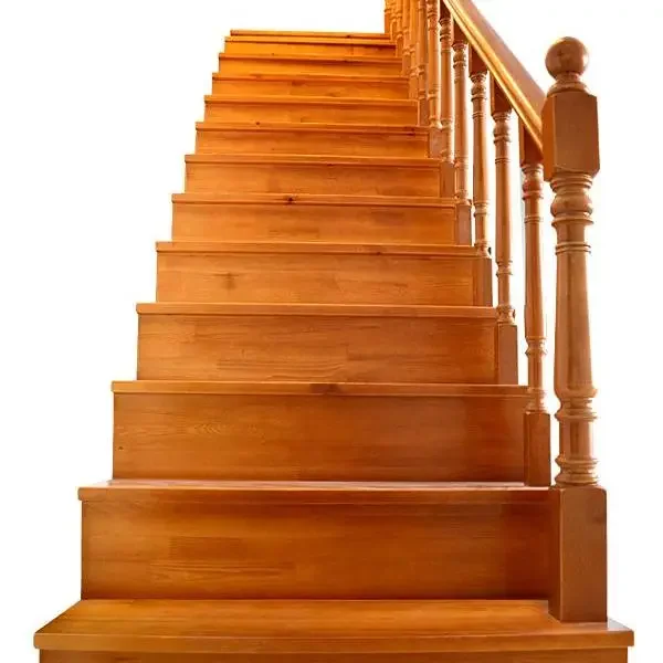 Tianlu Home Furnishing Indoor High-end Solid Wood Integral Staircase Customization Multi-storey Villa Stepping Handrail Guardrai