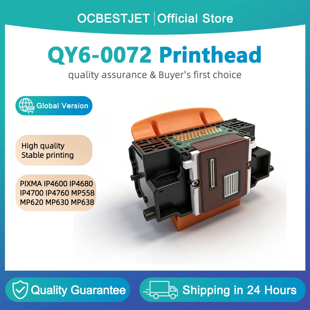 QY6-0072 printhead for Canon QY6-0072 print head for Canon PIXMA IP4600 IP4680 IP4700 IP4760 MP558 MP620 MP630 MP638 MP640 MP648