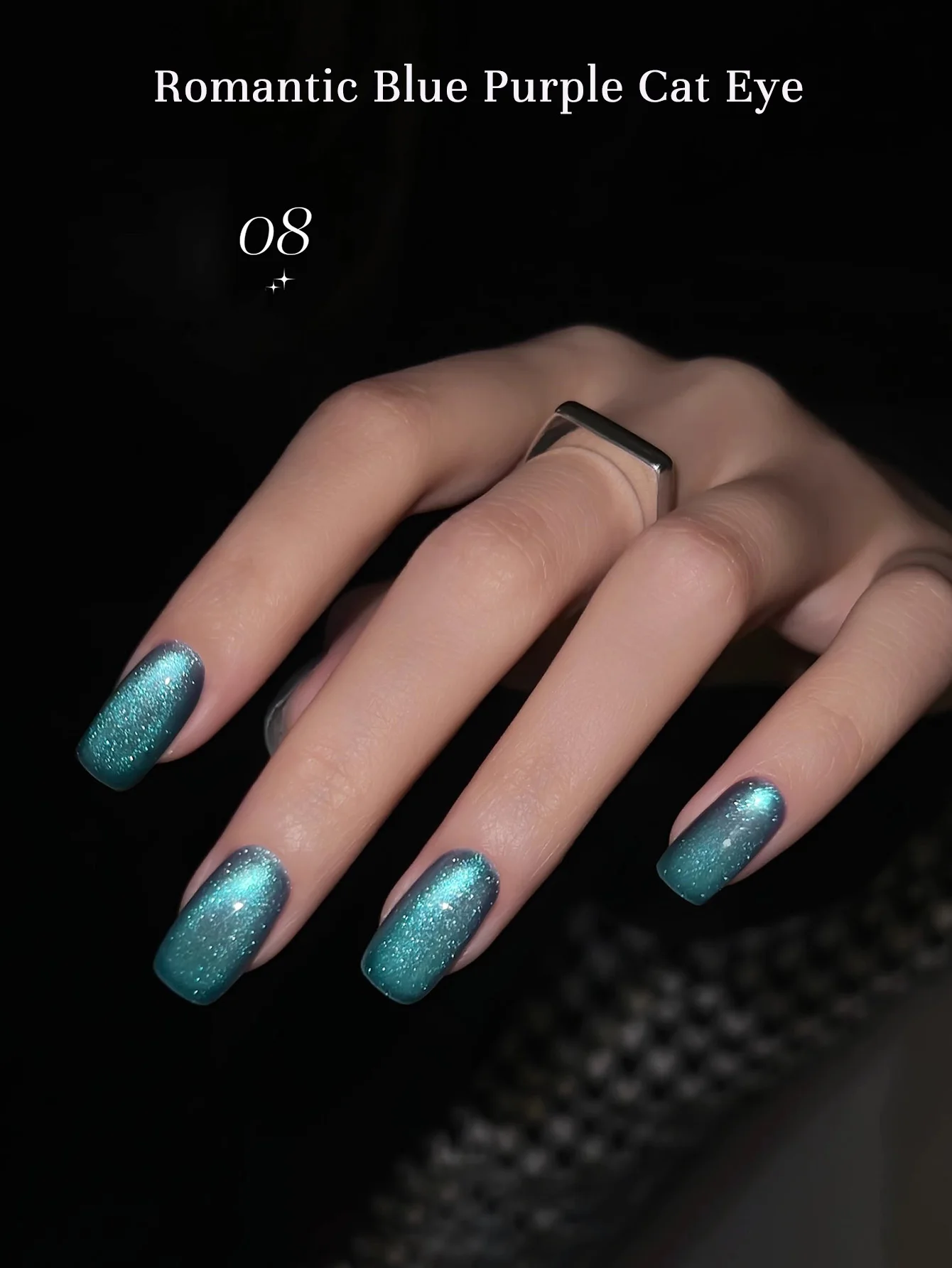 

1 шт. PSK Blue Wind Chime Cat Eye Гель-лак для ногтей Sparkling Aurora Ice Прозрачный Синий Фиолетовый Хрустальные Стеклянные Бусины Товары Для Ногтей