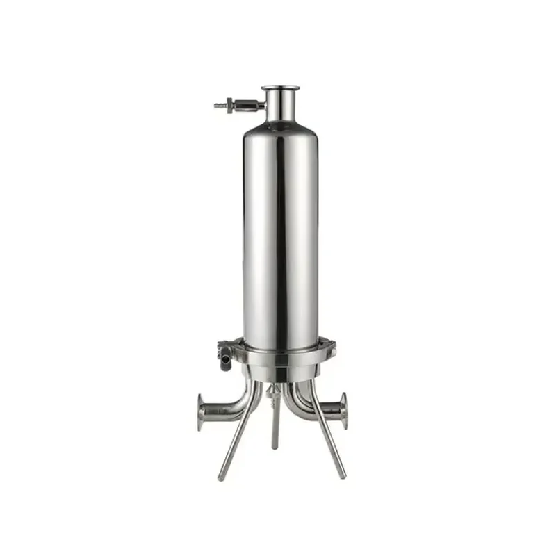 Stainless Steel Single Cartridge Filter Housing 10 Inch 20 Inch 30 Inch With Tri Clamp Inlet Outlet for Liquid Filtration