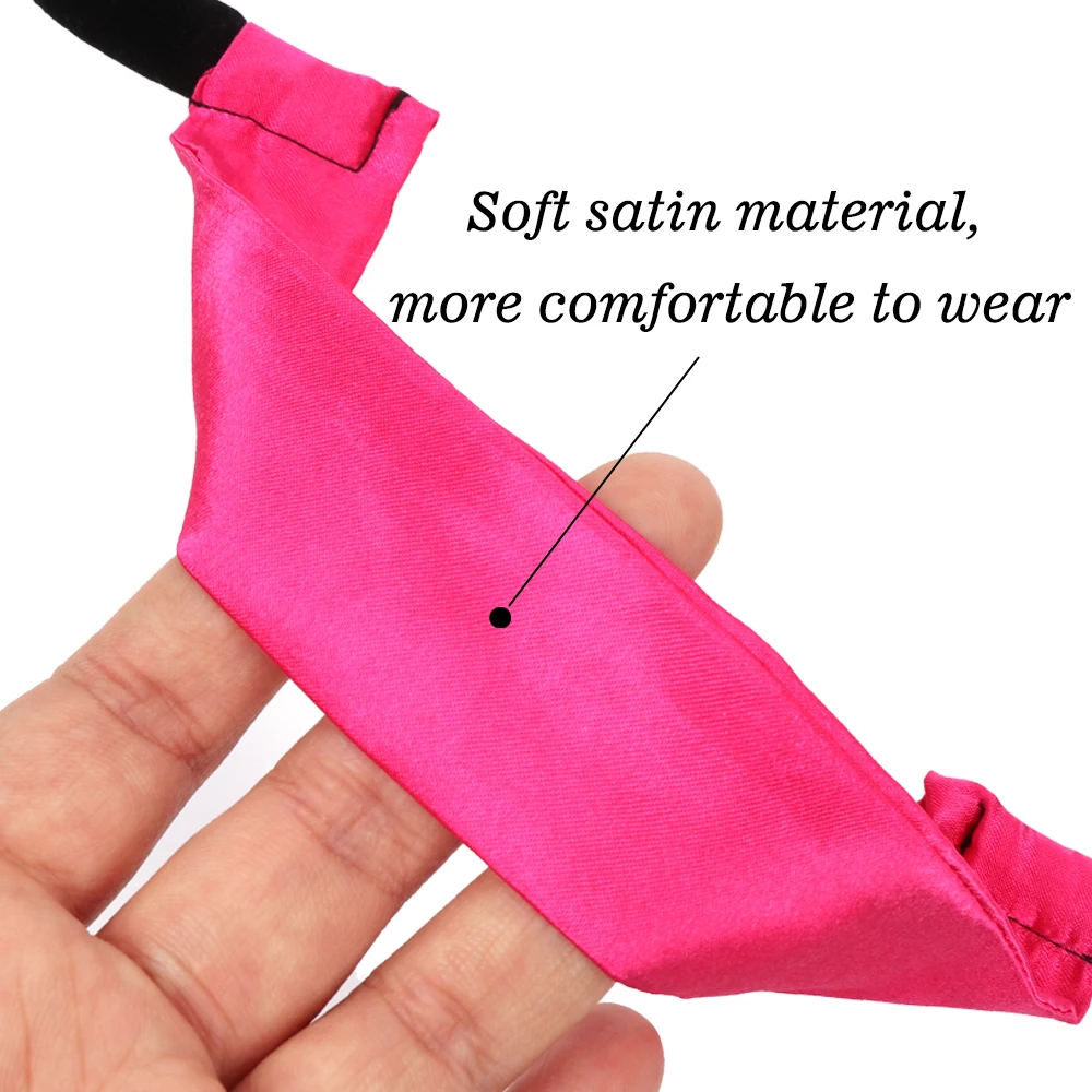 Faixa de peruca de cetim com gancho de orelha para peruca de renda instalar faixa elástica de fusão confortável para perucas 1/2 pçs rosa peruca borda banda