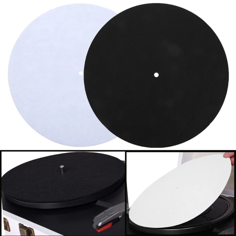 12in Records Pad Soft Wool Felt AntiStatic Vinyls Mats Turntables Slipmat Pad Diameter 305mm Controller Phonograph Accessories