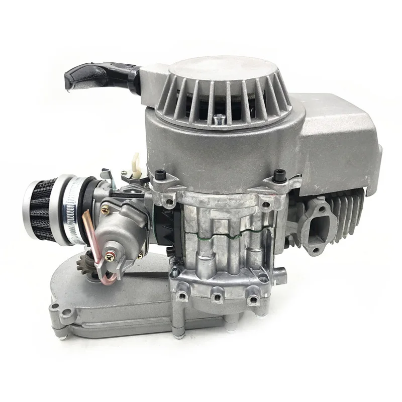 49cc Engine With T8F Gearbox 2 Stroke Gas Motor 44-6 For Mini Pocket Bike Scooter Dirt Bikes ATV Quad Motorized Bicycle